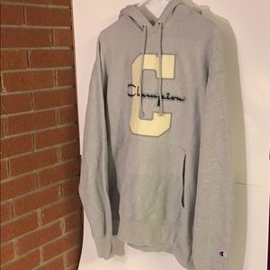 Men’s large grey Varsity C Champion Hoodie